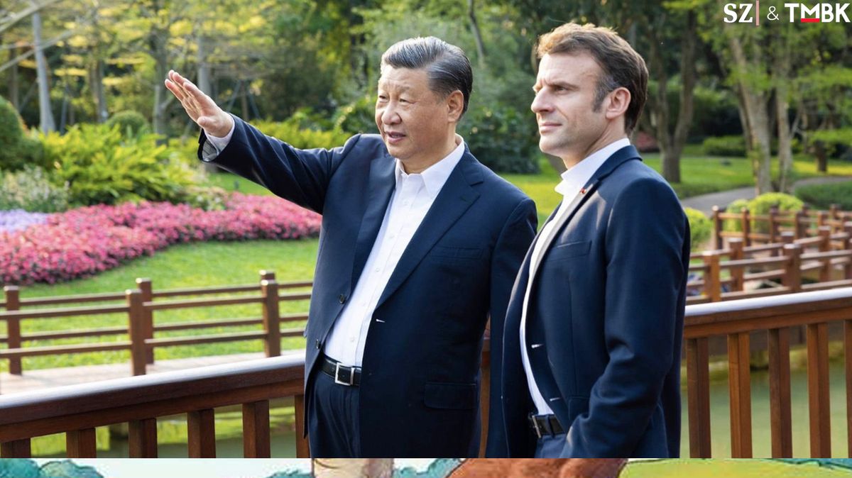 TMBK: Macron se setkal se Si Ťin-pchingem. Takhle společně zapózovali